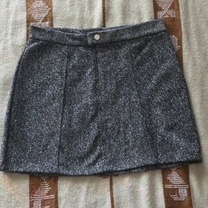 Bershka Charcoal Mini Skirt